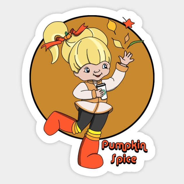 Cartoon Baristas - Pumpkin Spice Sticker by Leroy Binks